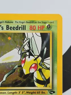 Pokemon TCG - Gym Challenge Unlimited - Koga's Beedrill 9/132 Holo Near Mint - Image 4