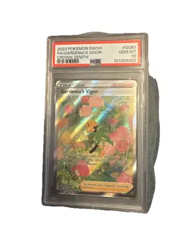 2023 Pokemon SwSh Crown Zenith #GG61 Full Art Gardenia's Vigor PSA GEM 10 - Image 1