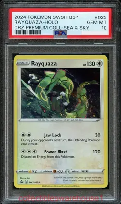 Pokemon Sea & Sky Promo Rayquaza SWSH029 PSA 10 - Image 1