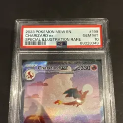2023 Pokemon Mew En-151 #199 Charizard Ex Special Illustration Rare PSA 10 - Image 2