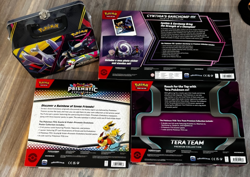 Pokemon Mixed Lot of 4 Prismatic Poster, Tera Team, Cynthias Garchomp, Fallchest - Image 2