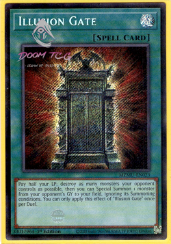 Yugioh! Illusion Gate MZMU-EN023 (SCR) 1st Ed - Image 1