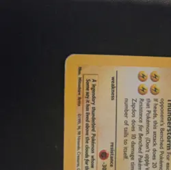 Pokemon TCG Zapdos Fossil Holo Card 15/62 Unlimited Rare HP - Image 5