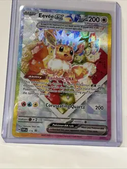 Pokemon TCG Eevee EX 174 Prismatic Evolutions Black Star Promo Card - Image 3