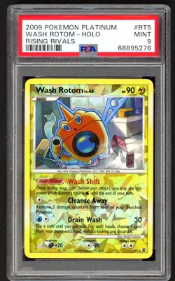 Pokemon Cards - PSA 9 Wash Rotom Lv.46 RT5 - Rising Rivals Holo - MINT - PSA9 - Image 1