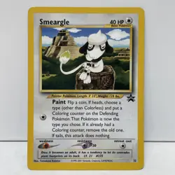 Vintage Pokemon PROMO Card - Smeargle #32 WoTC Black Star Promo Non-Holo (MP) - Image 1