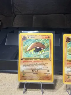 Kabuto 50/62 1st Edition Fossil Set Pokemon WOTC Card NM+ Wow! + Bonus Kabuto - Image 2