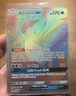 Articuno GX 171/168 Secret Rainbow Rare Celestial Storm Pokemon Card NM/MINT - Image 1