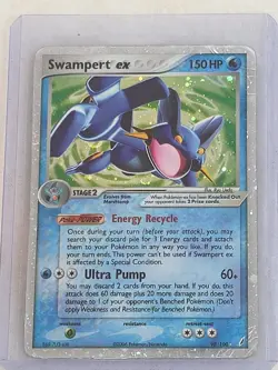 Pokemon Swampert EX TCG Crystal Guardians Holo Card 98/100 2006 Vintage - Image 3
