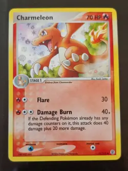 🔥 Pokemon TCG Charmeleon EX Fire Red Leaf Green Reverse Holo 31 NM 70 HP card - Image 1