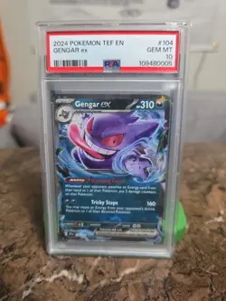 Gengar EX 104/162 Temporal Forces Double Rare Card PSA 10 - Image 1