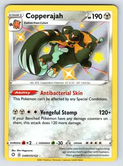 Copperajah SV091/SV122 Shining Fates Shiny Holo Rare Baby Pokemon Card NM - Image 1