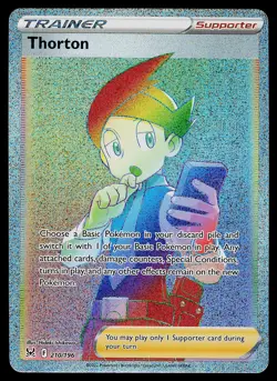 Pokemon Card - Thorton Lost Origin 210/196 Secret Rare - Image 1