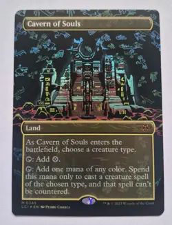 MTG Cavern of Souls (0345) (Borderless) The Lost Caverns of Ixalan Foil - Image 1