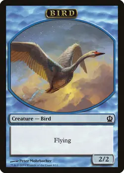 1x Bird Token - NM/LP - Theros - SPARROW MAGIC - Image 1