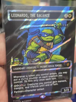 Leonardo, the Balance (0083) (Borderless) (Surge Foil) Commander: Teenage Mutant - Image 3