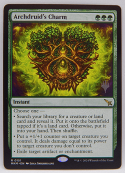 2024 MTG Murders at Karlov Manor - Promo #0151 - ARCHDRUID'S CHARM - Image 1