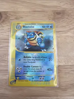 Pokemon TCG Blastoise Expedition Base Set 36/135 Reverse Holo Rare LP - Image 1