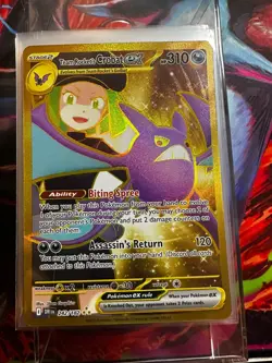 Team Rockets Crobat EX 242/182 Hyper Rare English Pokemon TCG Gold Mint - Image 1
