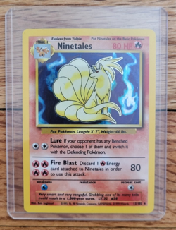 Pokemon TCG - Ninetales- 012/102 Base Set Holo- Near Mint - Image 1