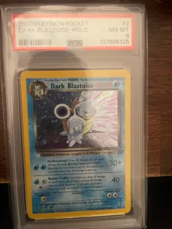 PSA 8 Pokemon Team Rocket 1st Edition Holo Rare Dark Blastoise 3/82 NM/MINT!! - Image 1