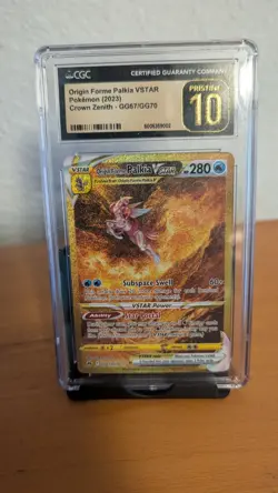 Pokemon TCG Crown Zenith Palkia VSTAR Origin Forme CGC Pristine 10 - Image 1