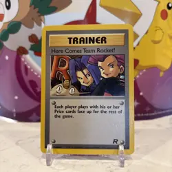 Pokemon Vintage Non-Holo Rare Here Comes Team Rocket! 71/82 Team Rocket NM - Image 1