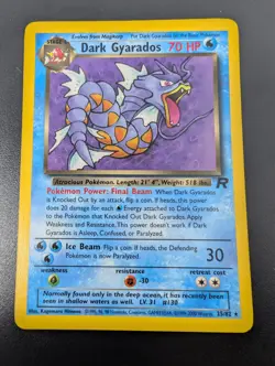 2000 Pokemon TCG Team Rocket Dark Gyarados 25/82 Rare Non Holo NM Near Mint - Image 4