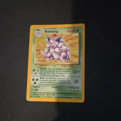 Nidoking Base set Pokemon 11/102 TCG WOTC HP - Image 3