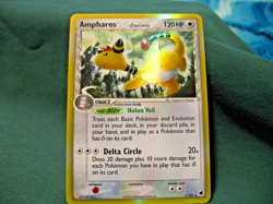POKEMON DRAGON FRONTIERS AMPHAROS RARE HOLO/FOIL-1/101- NEAR MINT CONDITION! - Image 5