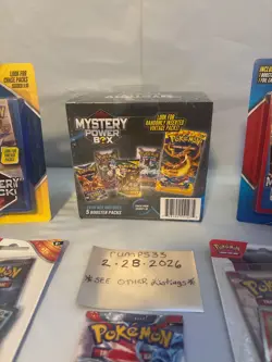 Pokemon Walmart Mystery Power Box 5 Booster Packs + Sealed Lot - Image 4