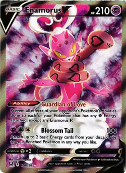 Pokemon TCG Enamorus V Sword & Shield Lost Origin 178/196 Holo Ultra Rare NM - Image 1