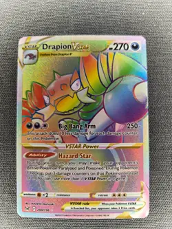 Pokemon TCG - Drapion VSTAR 200/196 - Lost Origin Rainbow Secret Rare NM+ - Image 1