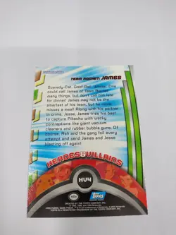 Pokemon TCG James HV4 Topps Silver Foil Blue Logo TV Animation Edition - Image 5