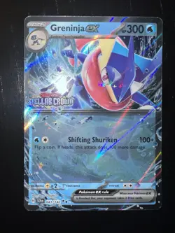 Greninja ex 041/142 Stellar Crown Stamped Promo Pokemon - Image 1