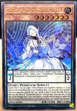 YuGiOh Ancient Guardians ANGU-EN020 TiSolfachord Beautia ULTRA RARE 1st Edition - Image 1