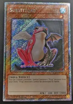 Substitoad Platinum Secret Rare RA03-EN197 NM Yugioh - Image 1