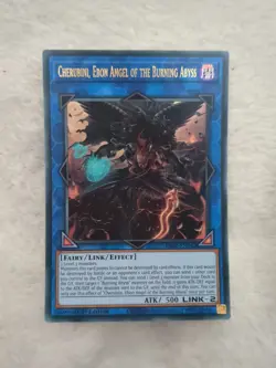 RA01-EN042 Cherubini, Ebon Angel of the Burning Abyss : Platinum Secret Rare - Image 1