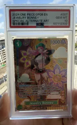 One Piece Jewelry Bonney OP08-105 Super Rare Two Legends Near Mint - Image 1