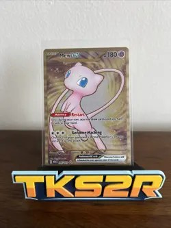 Mew ex 205/165 SV 151 Metal Card Gold Pokemon Scarlet & Violet Promo C79 - Image 1