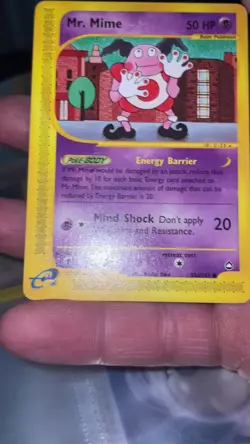 Mr. Mime 95a/147 | E-Series Aquapolis | Non Holo Pokemon Card NM - Image 2