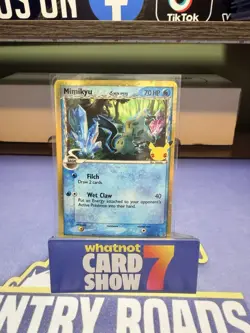 Pokemon TCG Mimikyu SWSH136 Holo Rare Promo Card Celebrations Collection - Image 1