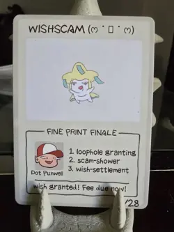 Jirachi (Wishscam) Pokescam Derpy Cards - Image 1