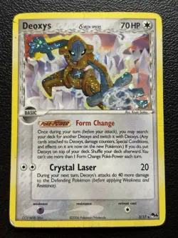 Pokemon TCG Deoxys Delta Species POP Series 4 2/17 Holo Rare Card 2006 MP-HP - Image 1