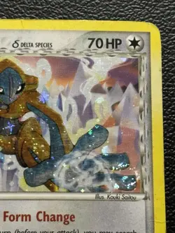 Pokemon TCG Deoxys Delta Species POP Series 4 2/17 Holo Rare Card 2006 MP-HP - Image 2