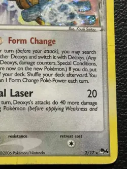 Pokemon TCG Deoxys Delta Species POP Series 4 2/17 Holo Rare Card 2006 MP-HP - Image 5