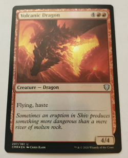 1x Volcanic Dragon FOIL Commander Legends MTG Magic the Gathering NM - Image 1