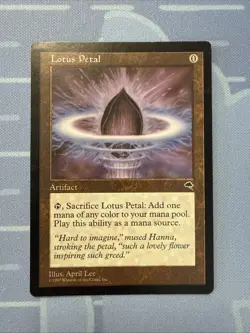 Lotus Petal - Tempest - Magic The Gathering - Vintage 1997 - Image 1