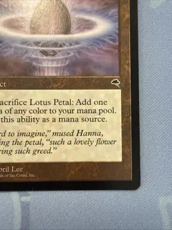 Lotus Petal - Tempest - Magic The Gathering - Vintage 1997 - Image 4