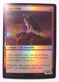 Tiger-Dillo FOIL 0155 Avatar the Last Airbender MTG Magic the Gathering NM - Image 1